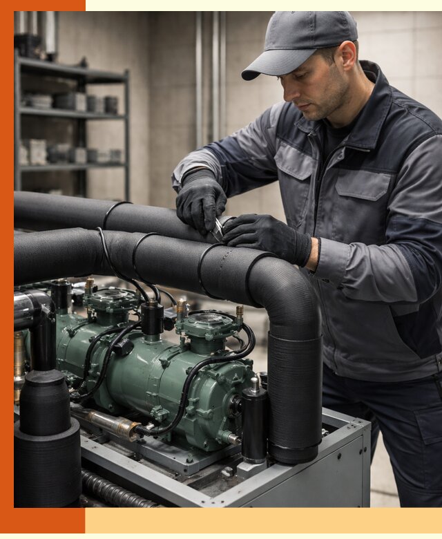 Утепление холодильного агрегата и теплоизоляция в Туле